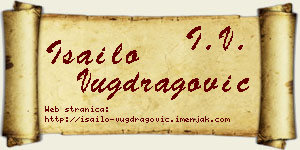 Isailo Vugdragović vizit kartica